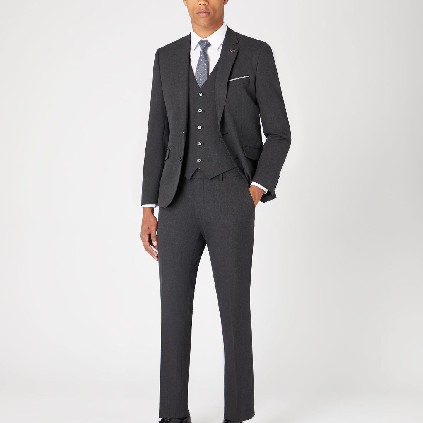 Remus Uomo 11770 08 Charcoal Tapered Suit Jacket