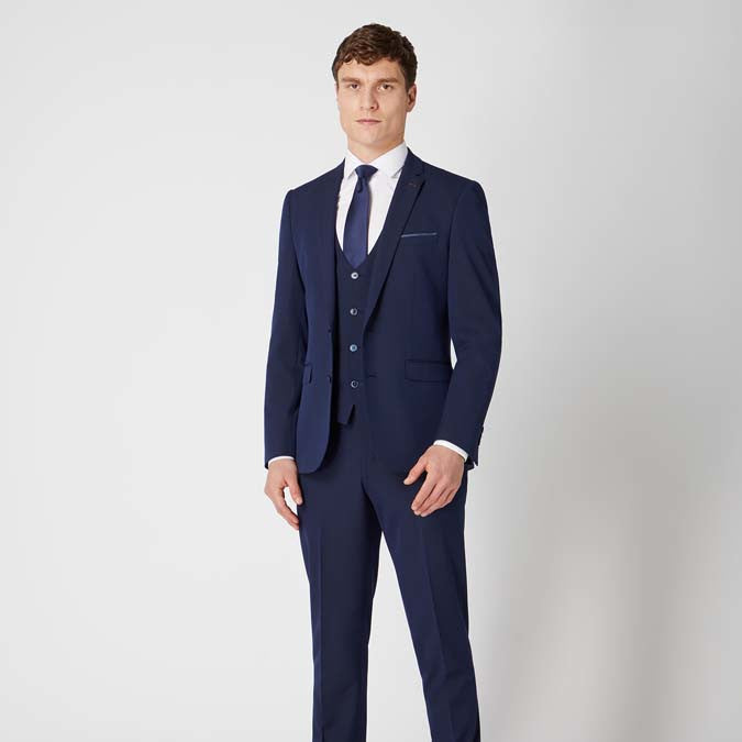 Remus Uomo 11880 78 Navy Slim Suit Jacket