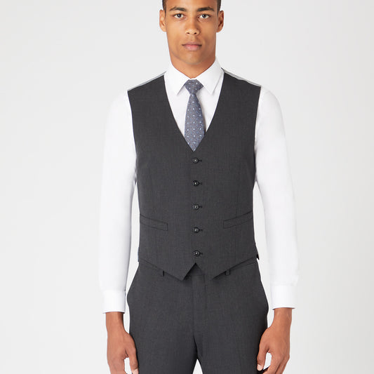 Remus Uomo 51880 08 Charcoal Slim Waistcoat