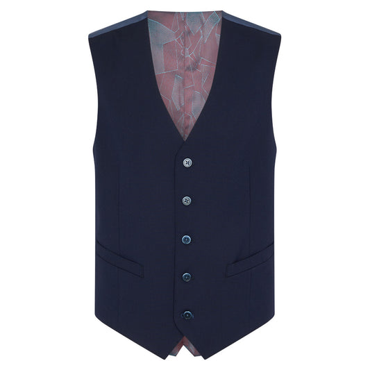 Remus Uomo 51770 78 Navy Tapered Waistcoat