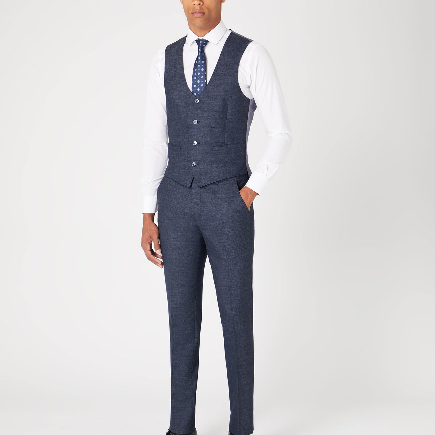 Remus Uomo 52028 28 Blue Slim Suit Waistcoat