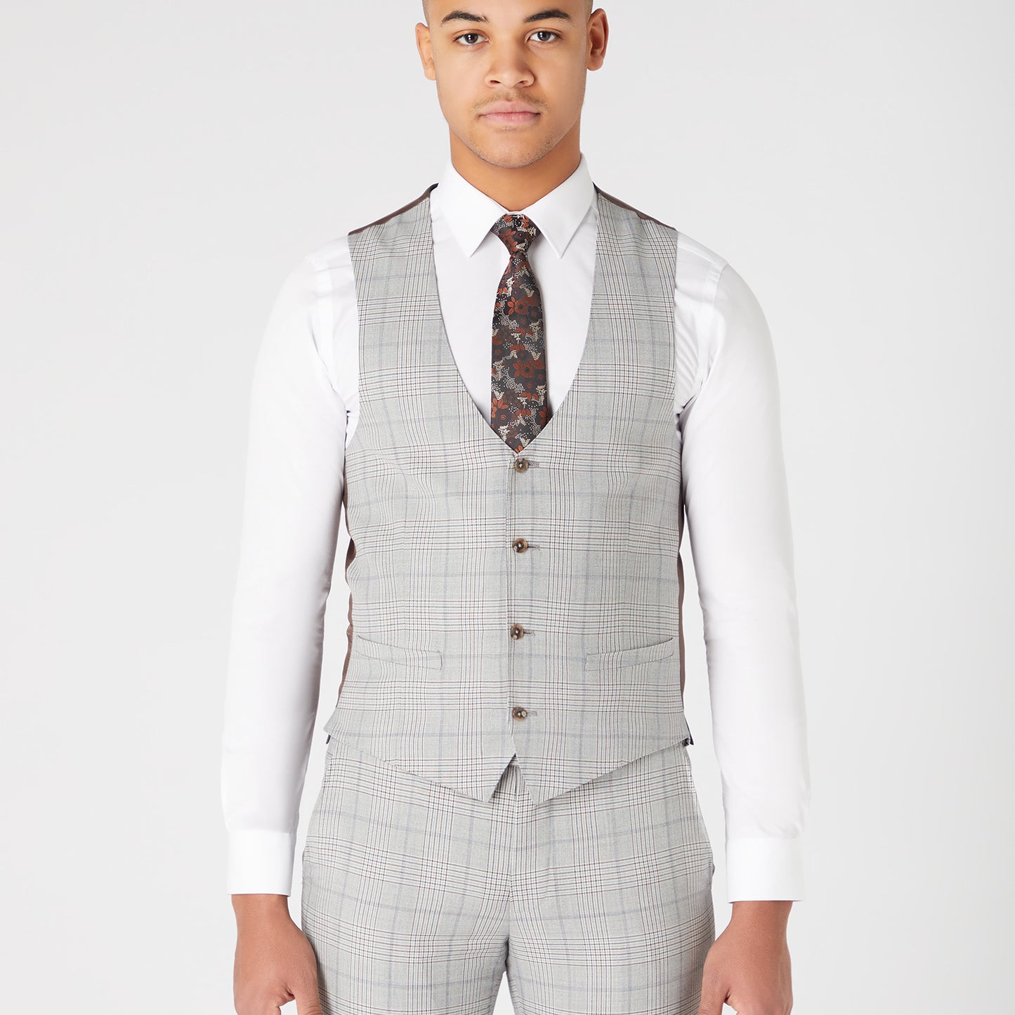 Remus Uomo 52034 04 Grey X-Slim Suit Waistcoat