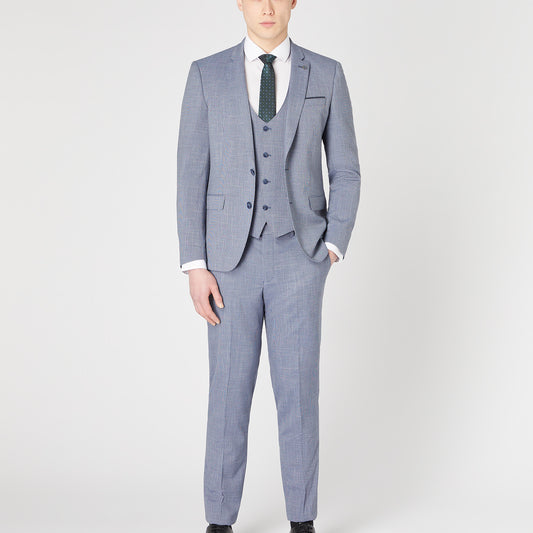 Remus Uomo 52191 26 Light Blue X-Slim Waistcoat
