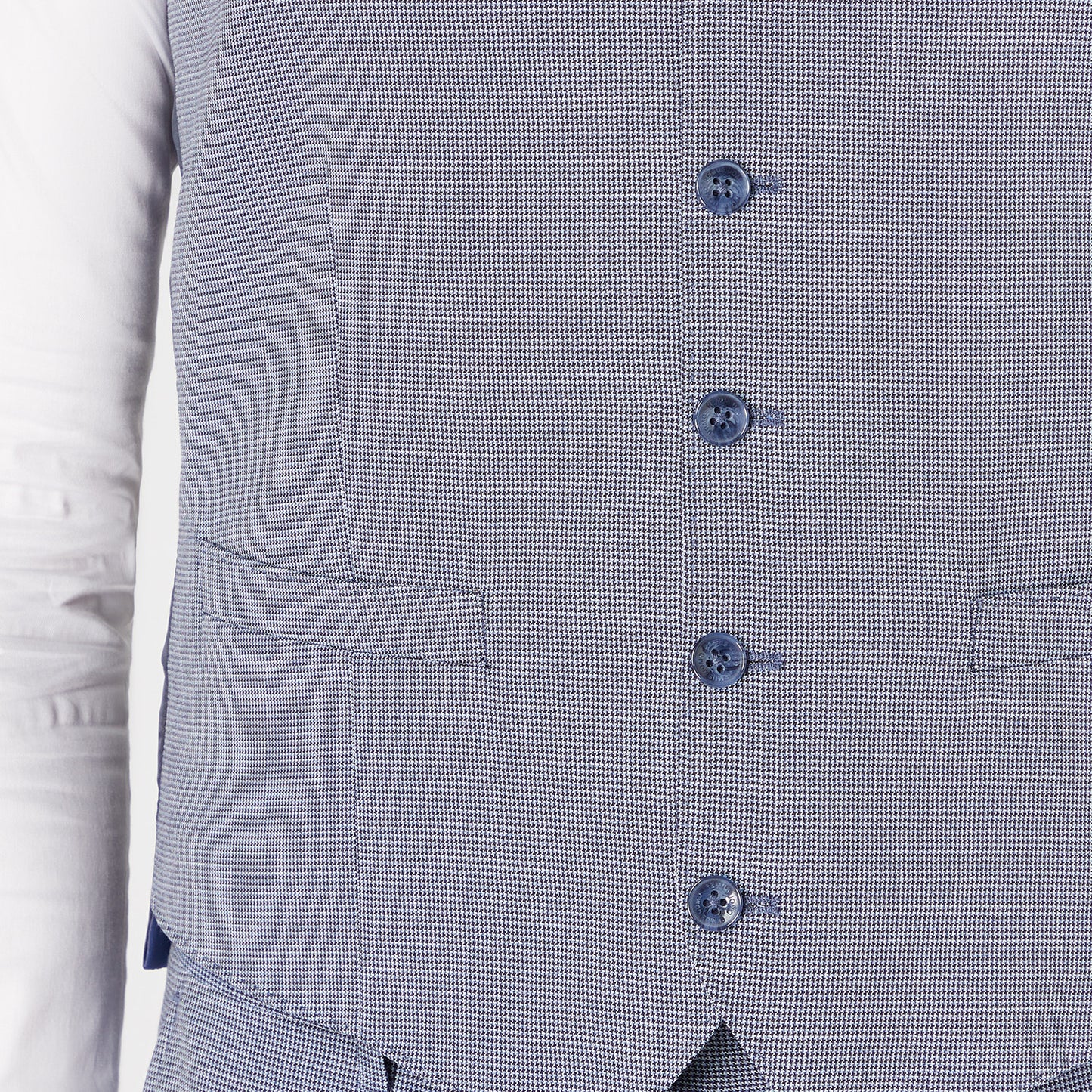 Remus Uomo 52192 26 Light Blue Tapered Waistcoat