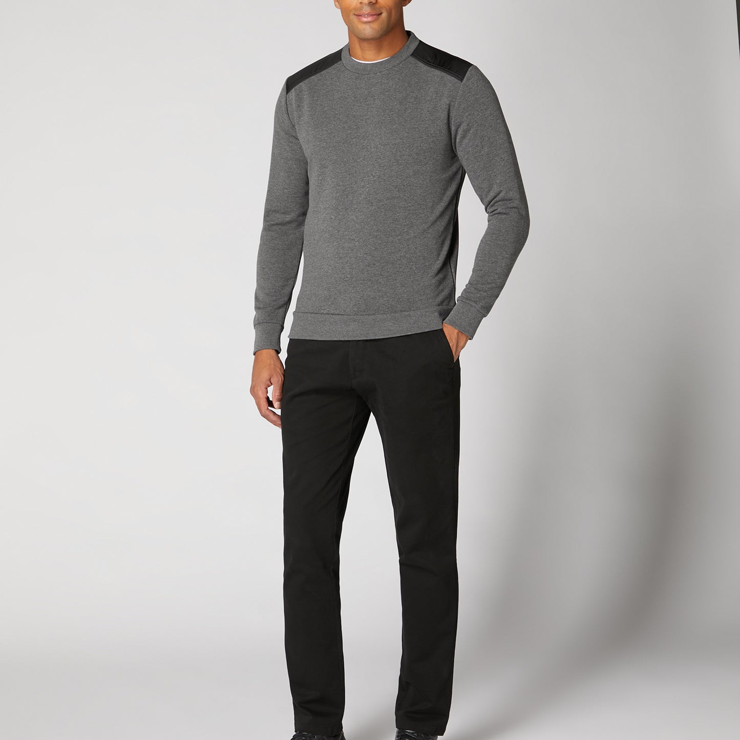 Remus Uomo 60128 00 Black Slim Leg Cotton Stretch Chino