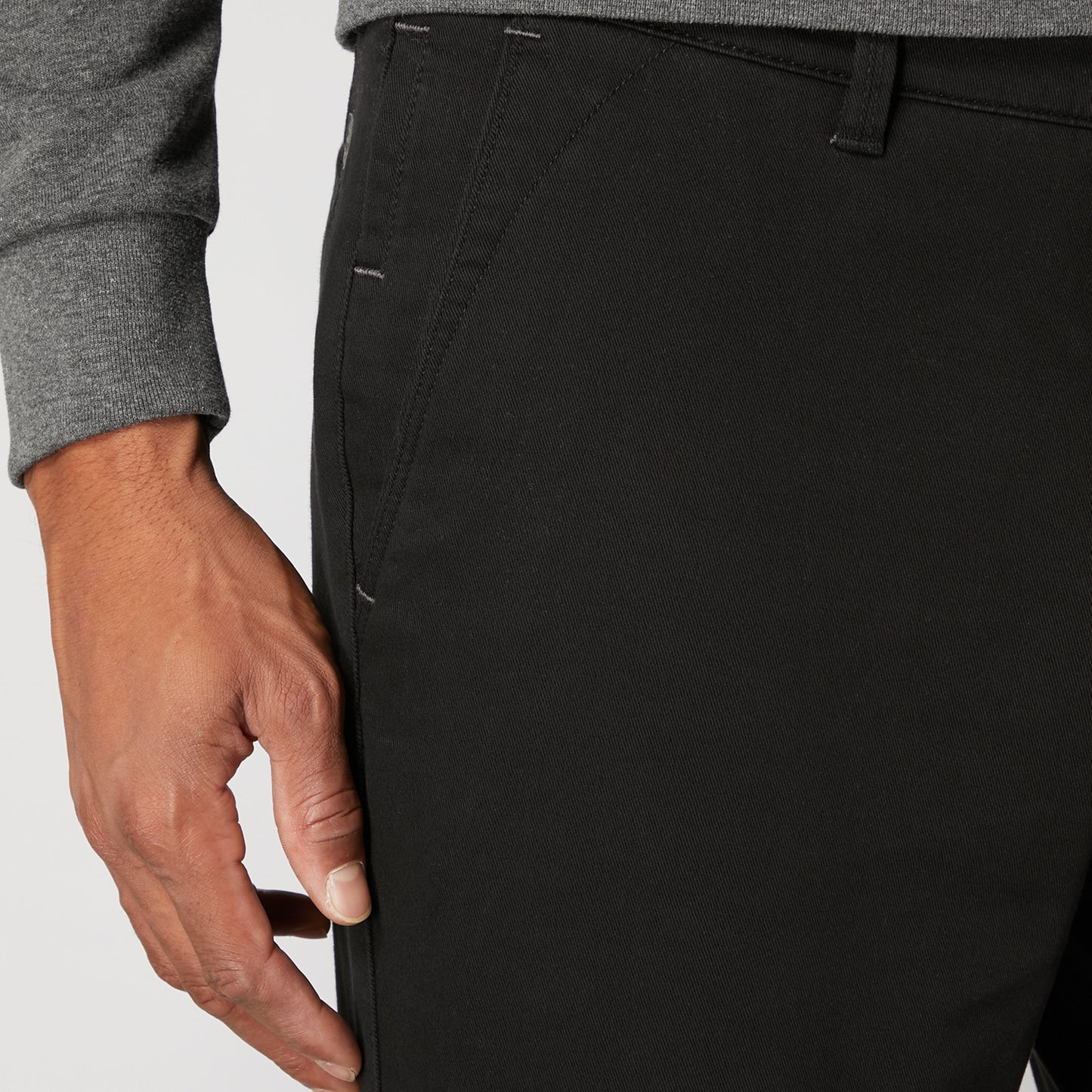 Remus Uomo 60128 00 Black Slim Leg Cotton Stretch Chino