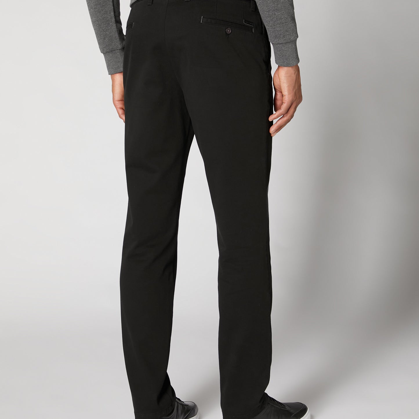 Remus Uomo 60128 00 Black Slim Leg Cotton Stretch Chino