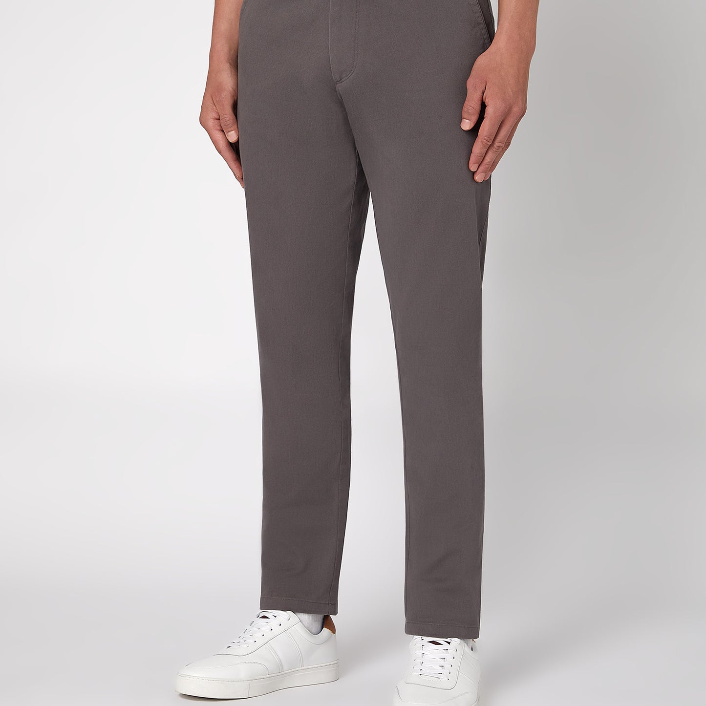 Remus Uomo 60128 07 Anthracite Grey Slim Leg Cotton Stretch Chino