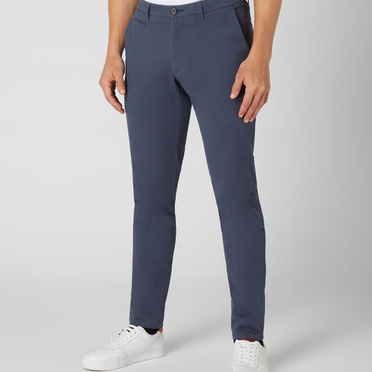 Remus Uomo 60128 26 Blue Slim Leg Cotton Stretch Chino