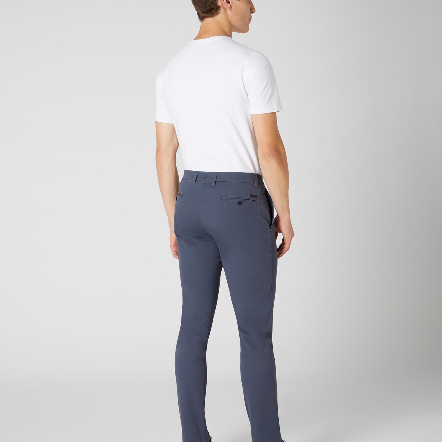 Remus Uomo 60128 26 Blue Slim Leg Cotton Stretch Chino