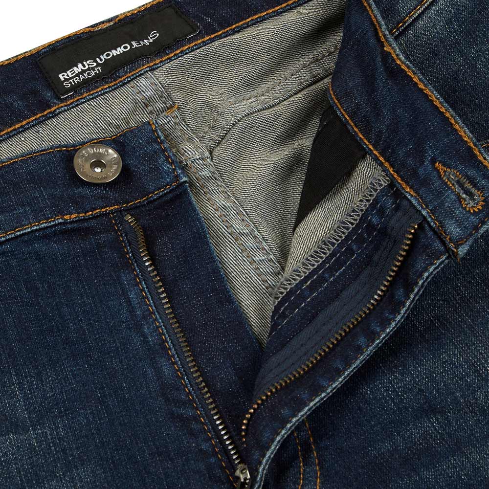 Remus Uomo 68507 28 Straight Leg Dark Blue Wayne Jeans