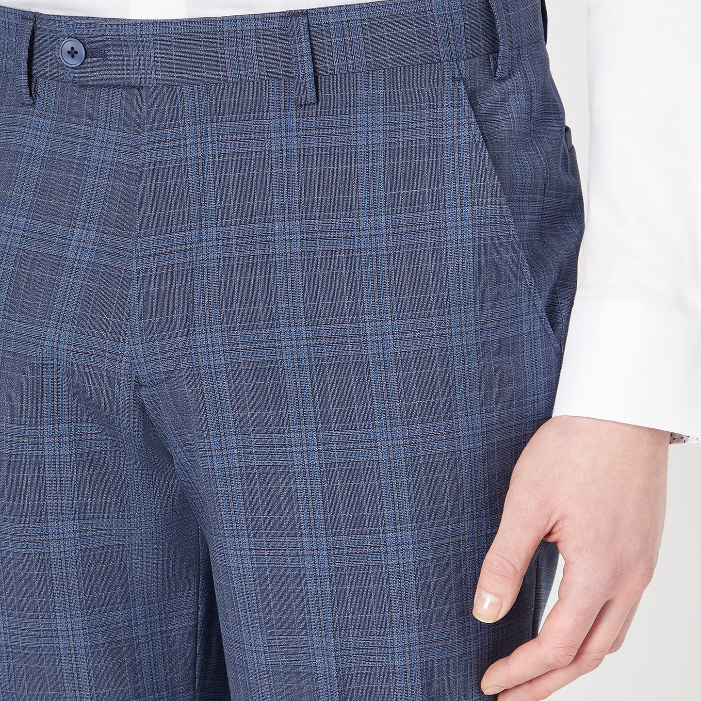 Remus Uomo 72033 27 Dark Blue Tapered Suit Trouser