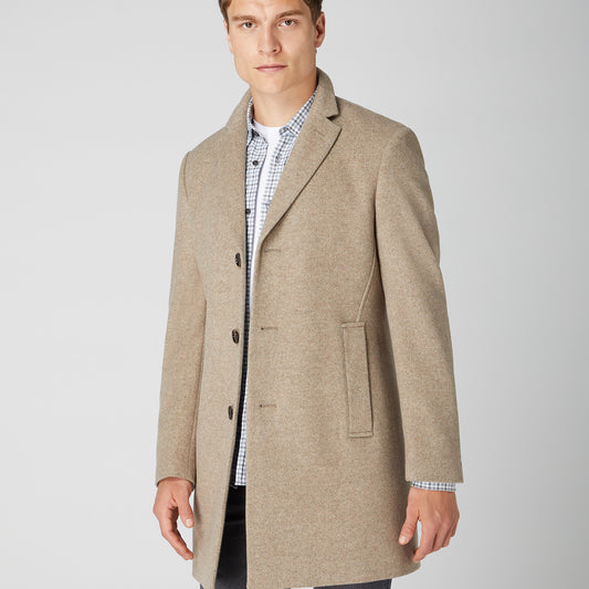 Remus Uomo 90379 96 Beige Overcoat