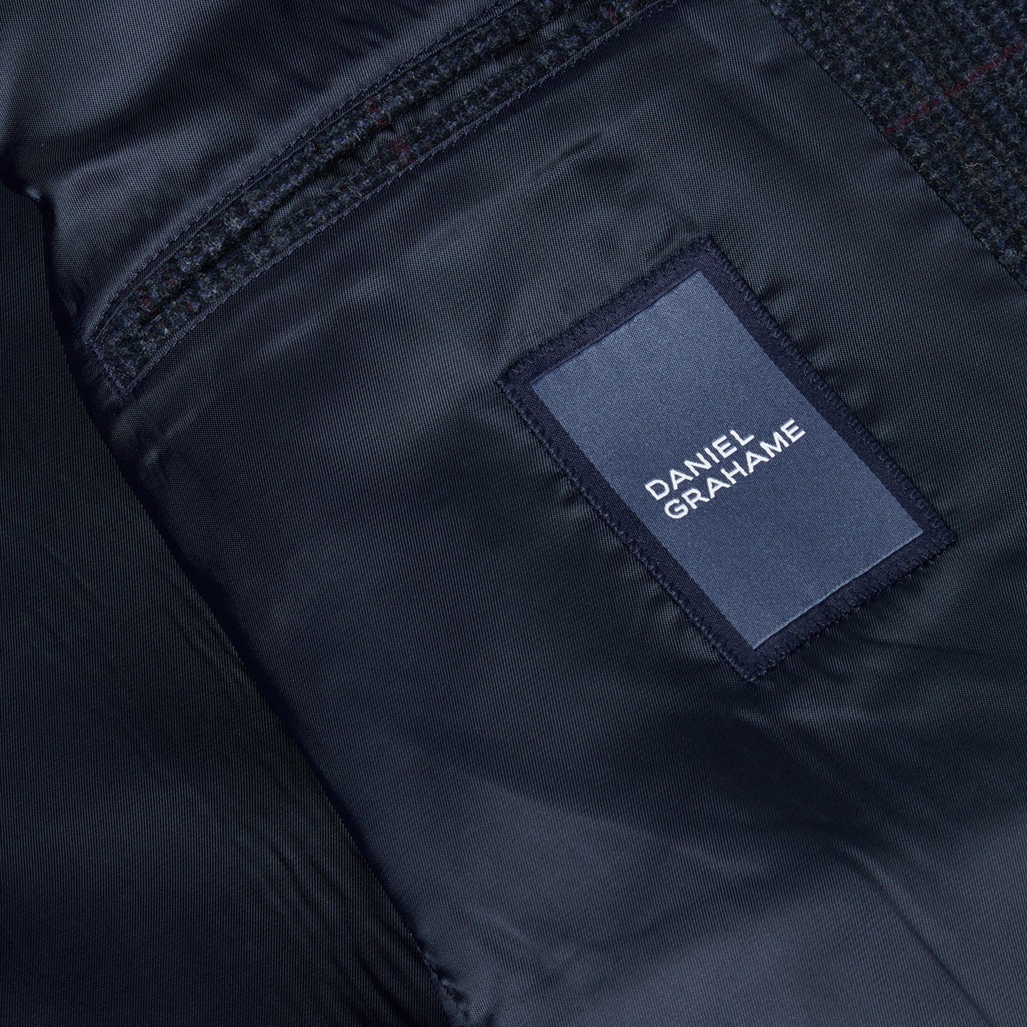 Daniel Grahame 90424 29 Dark Blue/Black Watson Overcoat