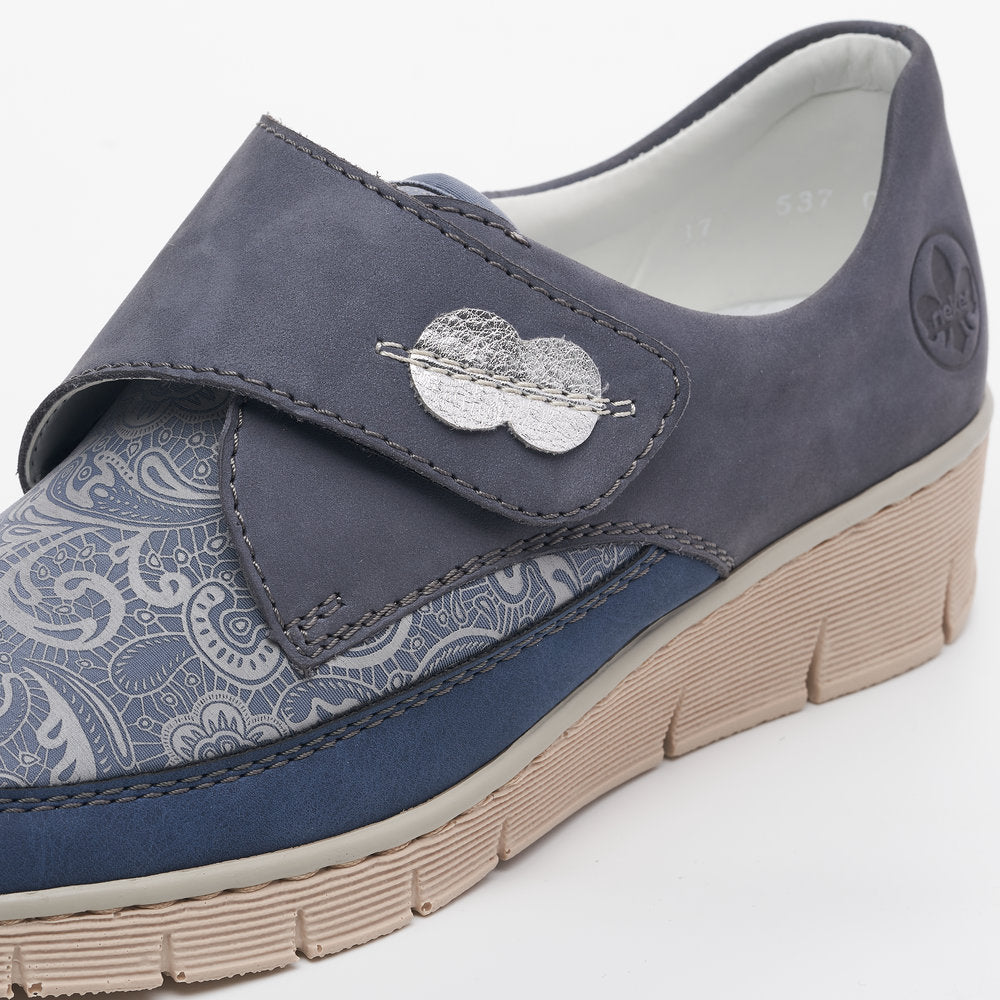 Rieker 537C0-15 Blue Casual Shoes