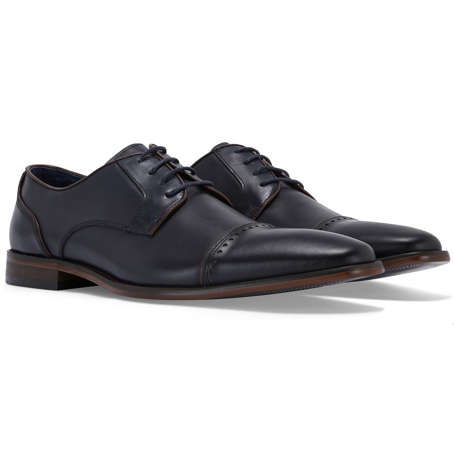 Remus Uomo Bonuci 02158 Navy Leather Derby Shoes