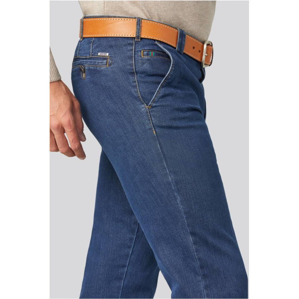 Meyer 629 20 Roma Blue Stone Denim Stretch Jeans