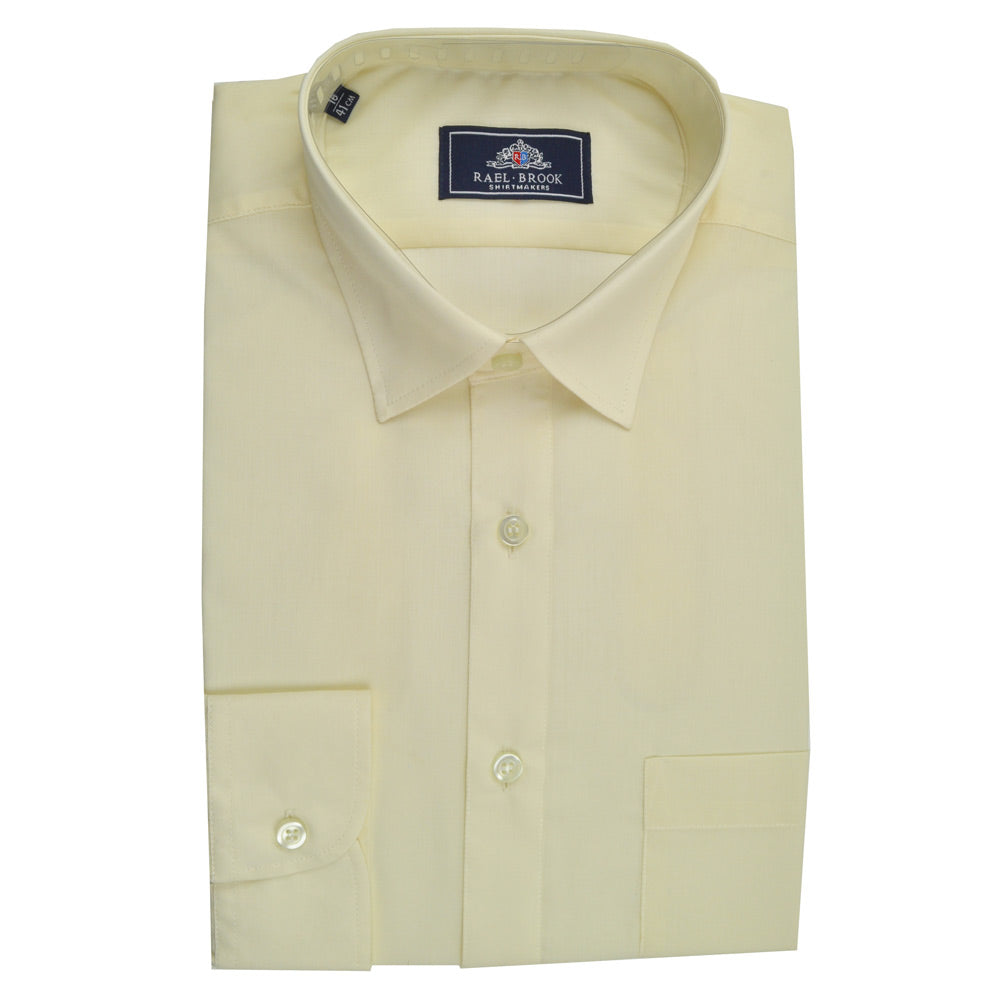 Rael Brook Plain Ecru Long Sleeve Shirt