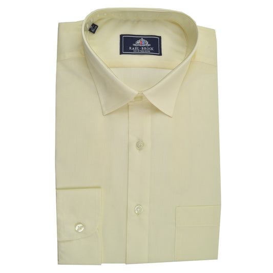 Rael Brook Plain Ecru Long Sleeve Shirt