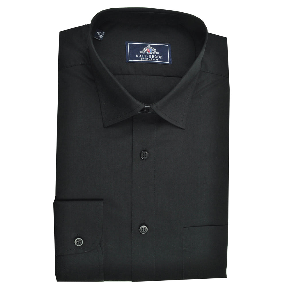 Rael Brook Plain Black Long Sleeve Shirt