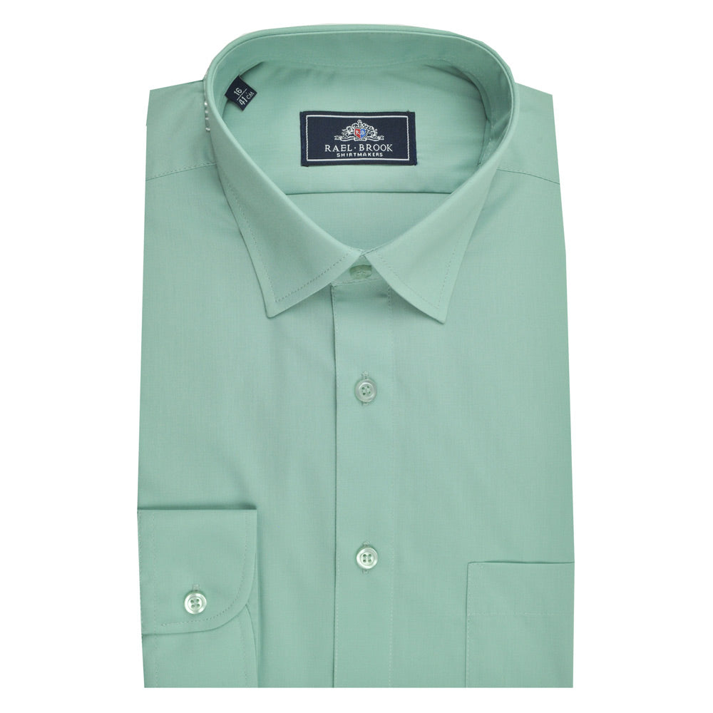 Rael Brook Plain Green Long Sleeve Shirt