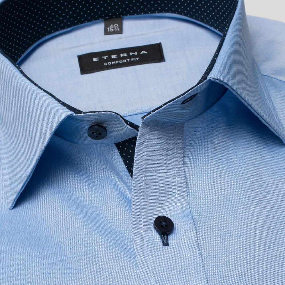 Eterna 8100 12 E137 Blue Comfort Fit Shirt