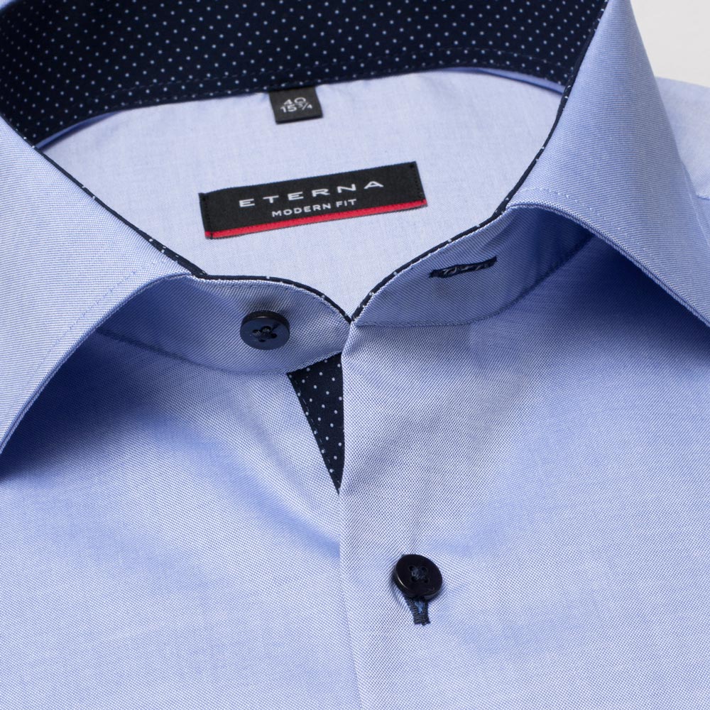Eterna 8100 12 X13K Blue Modern Fit Shirt