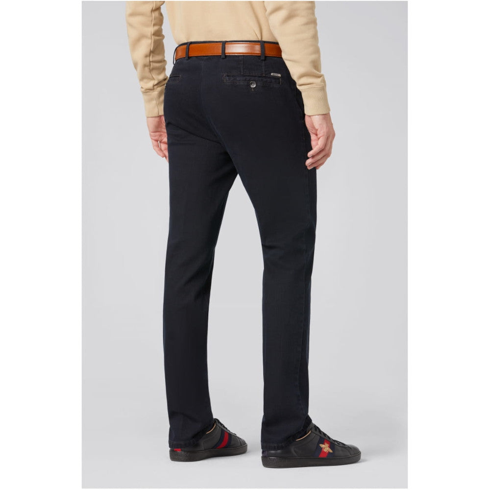 Meyer 629 19 Roma Blue Black Denim Stretch Jeans