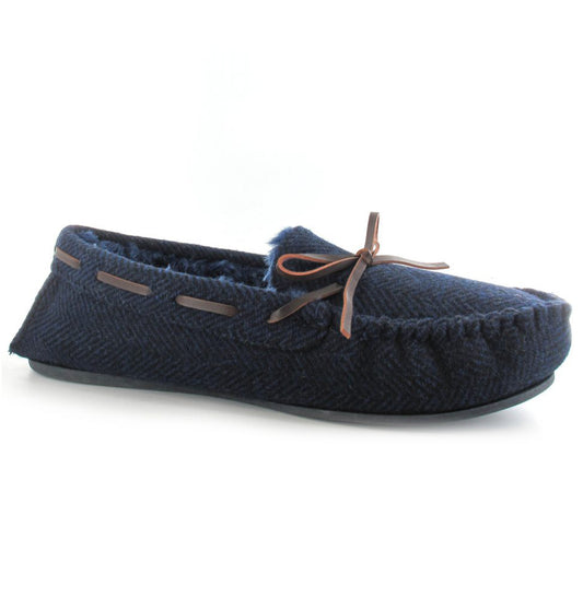 Arthur Navy Slippers