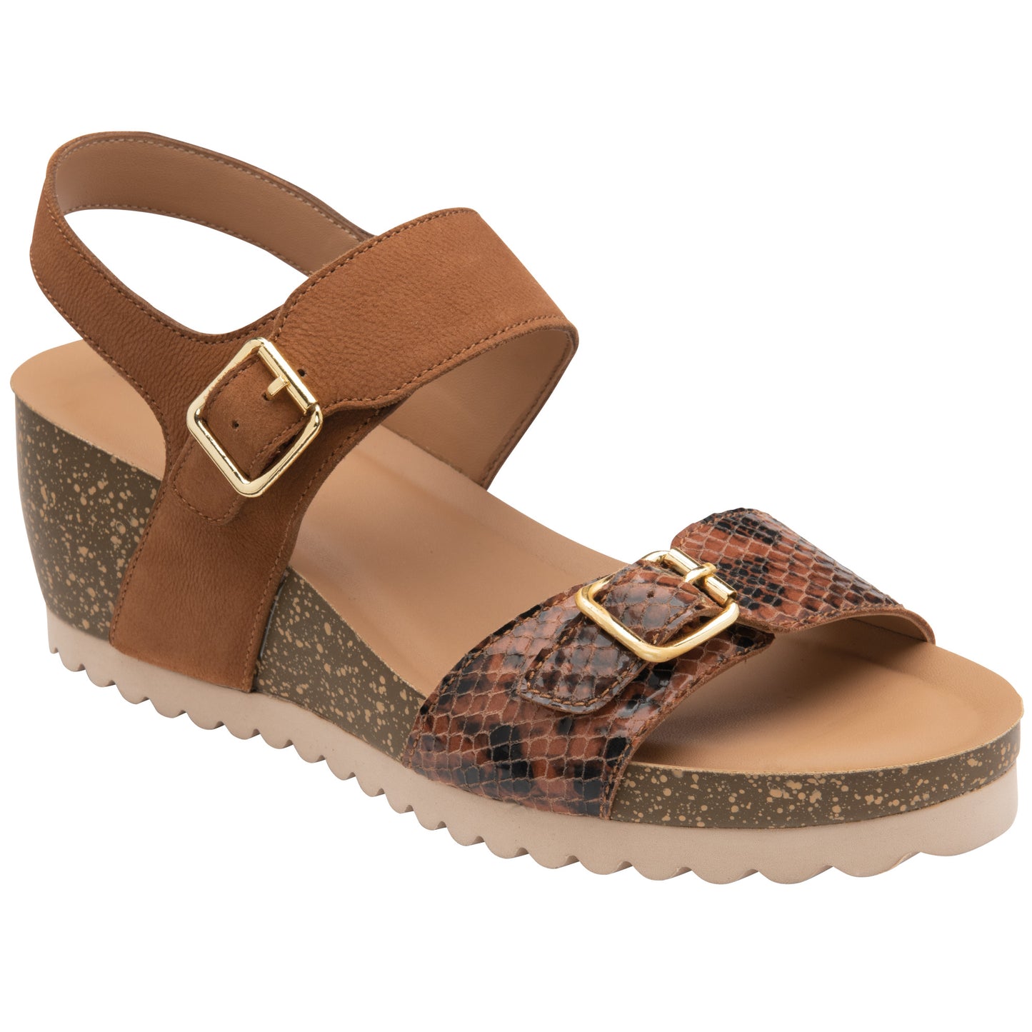 Lotus Brynlee Tan/Snake Sandals