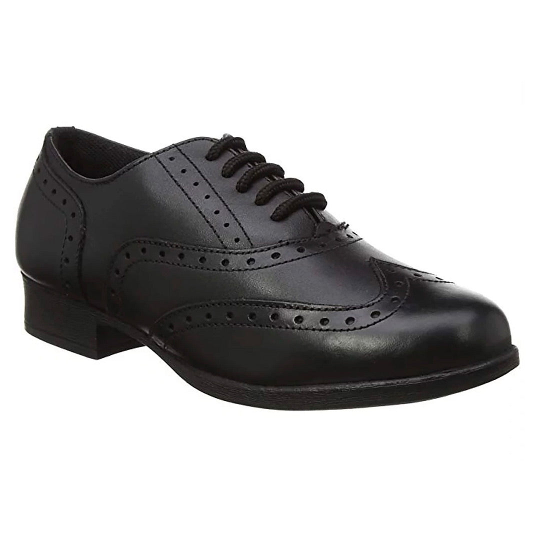 Girls Term Bella Black School Shoes