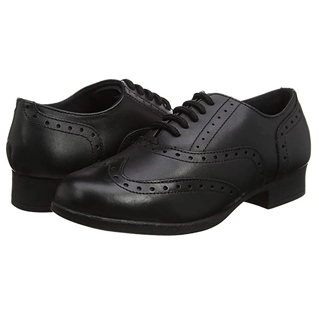 Girls Term Bella Black School Shoes
