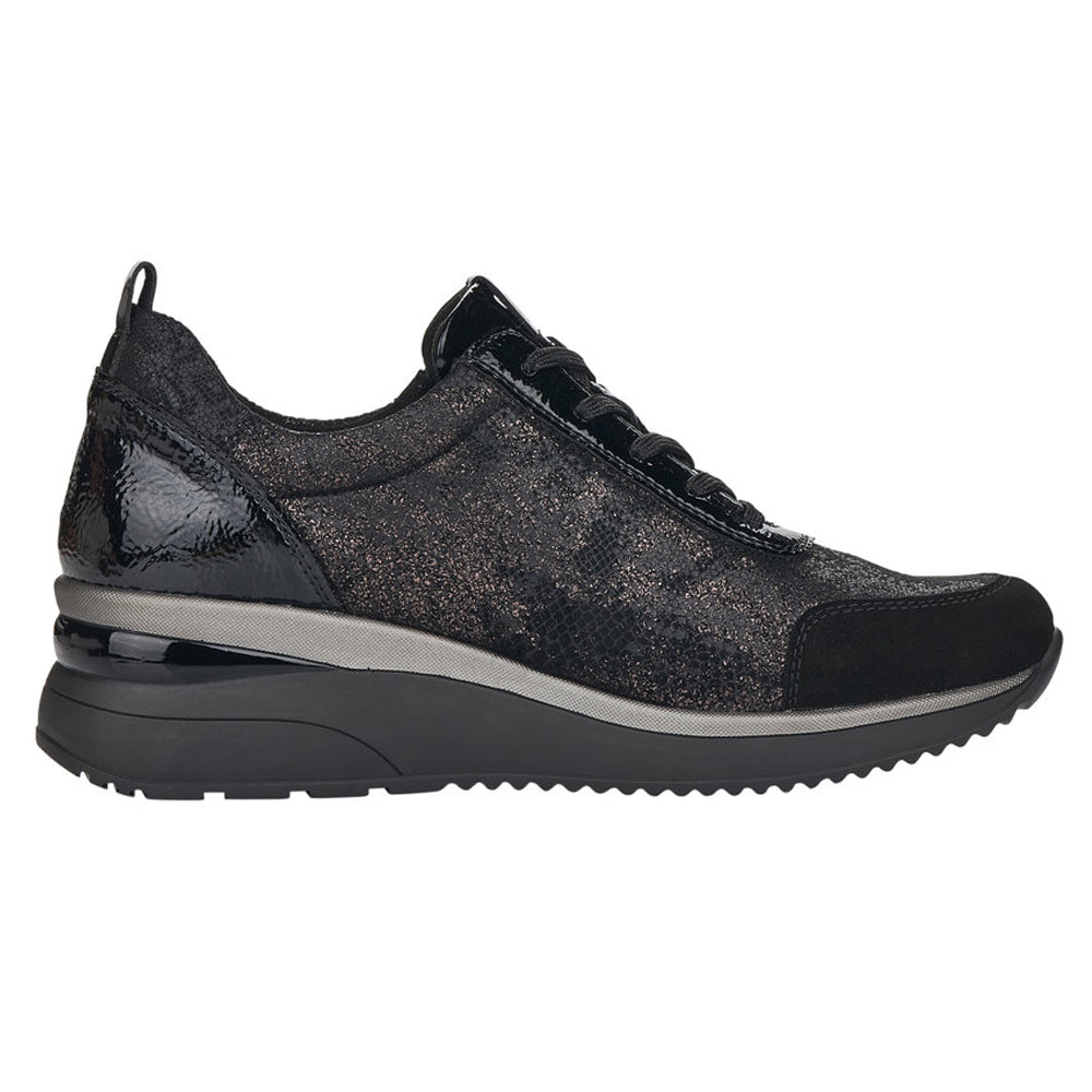 Remonte D2401-02 Black/Metallic Casual Shoes