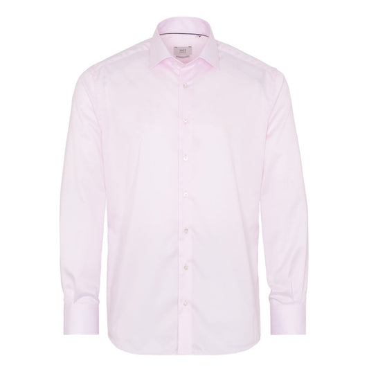 Eterna 8005 50 X687 Modern Fit Pink 2 Ply Long Sleeve Shirt