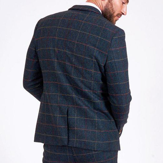 Marc Darcy Eton Navy Blue Tweed Jacket