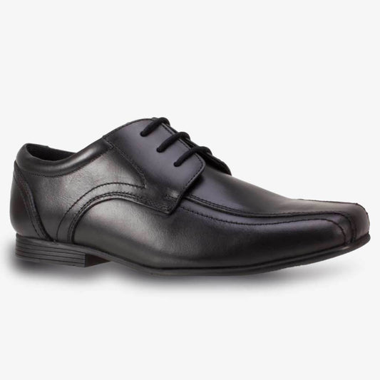 Boys Term Finn Black School Shoes