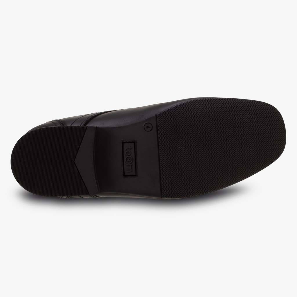 Boys Term Finn Black School Shoes
