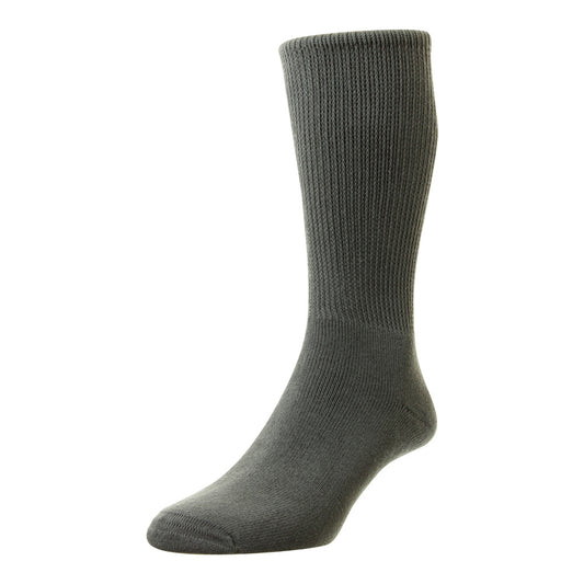 HJ Hall HJ1351 Diabetic Mid Grey Cotton Sock