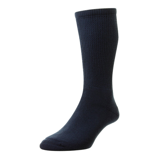 HJ Hall HJ1351 Diabetic Navy Cotton Sock