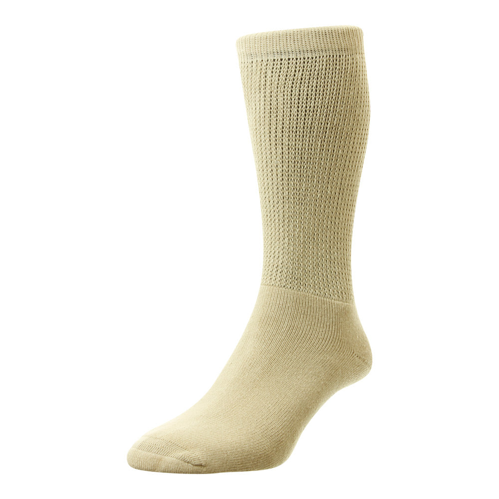 HJ Hall HJ1351 Diabetic Oatmeal Cotton Sock