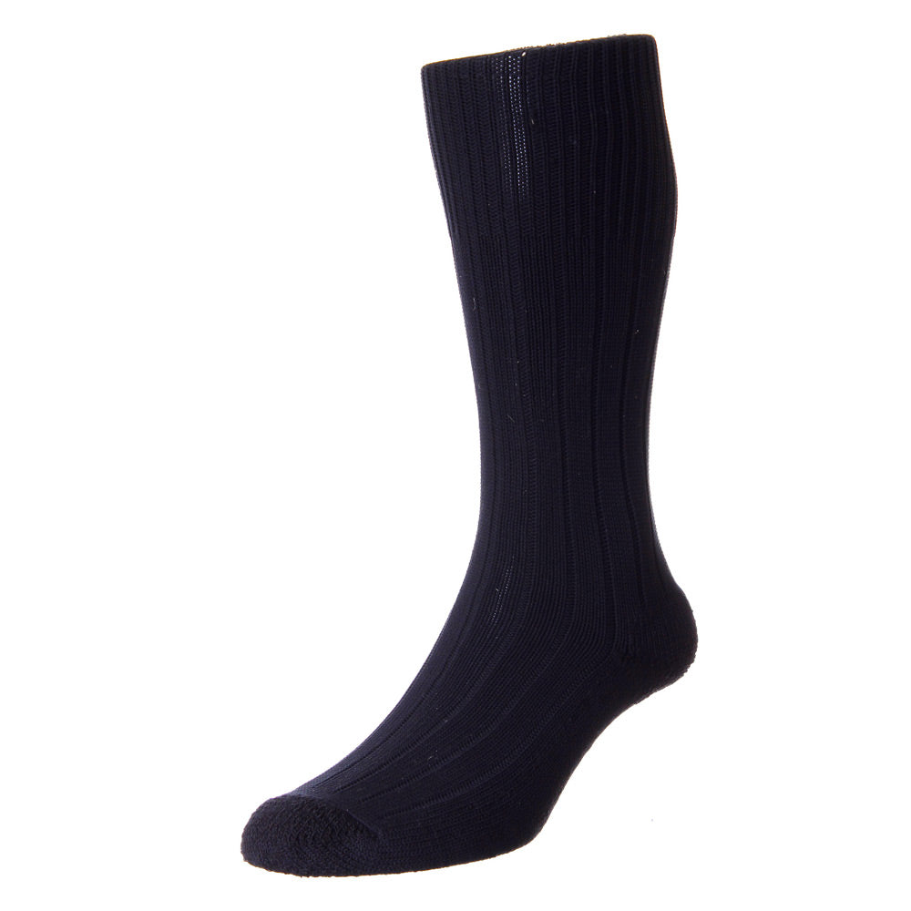 HJ Hall HJ7 Indestructible Navy Cushion Sole Boot Sock