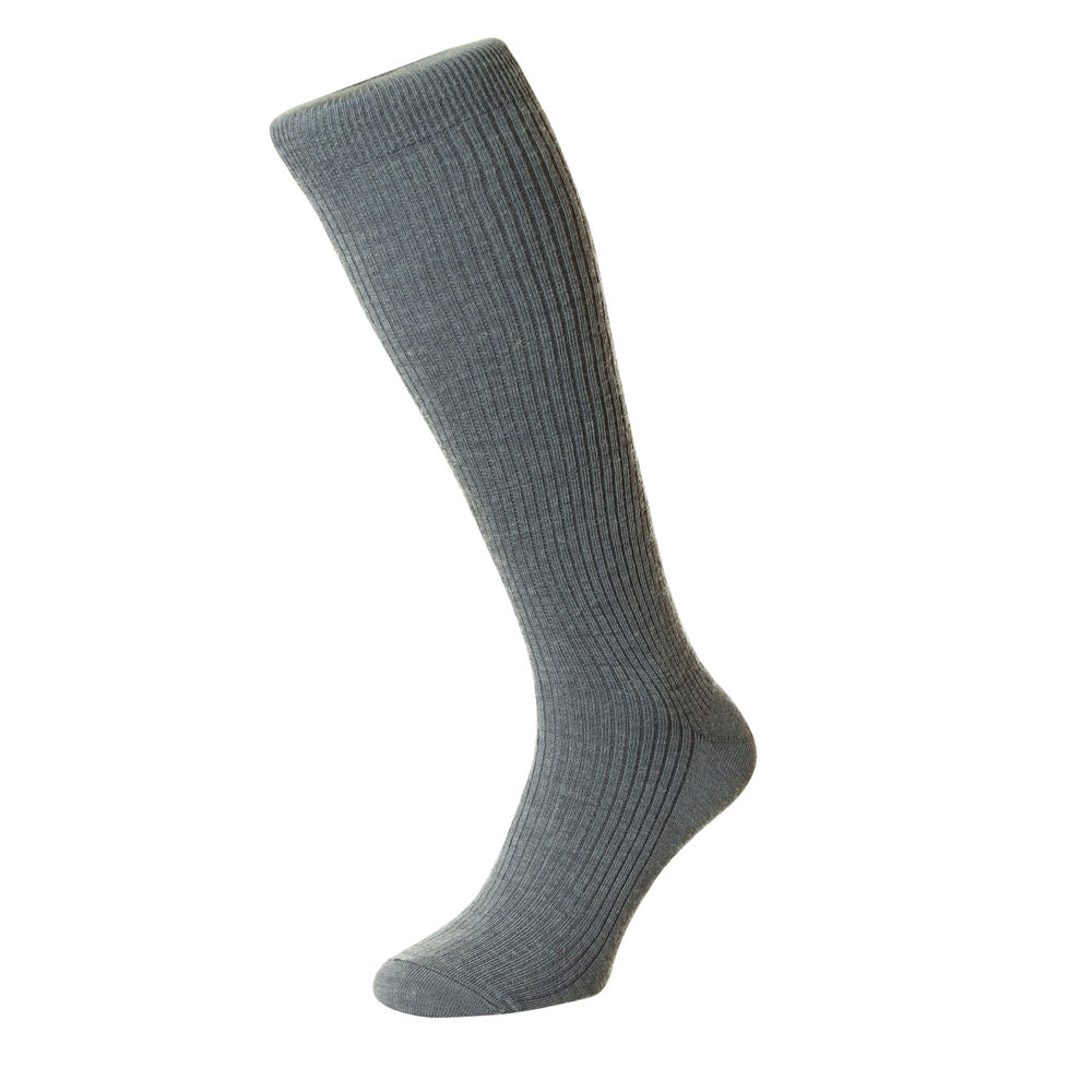 HJ Hall HJ77 Immaculate Long Mid Grey Wool Rich Sock