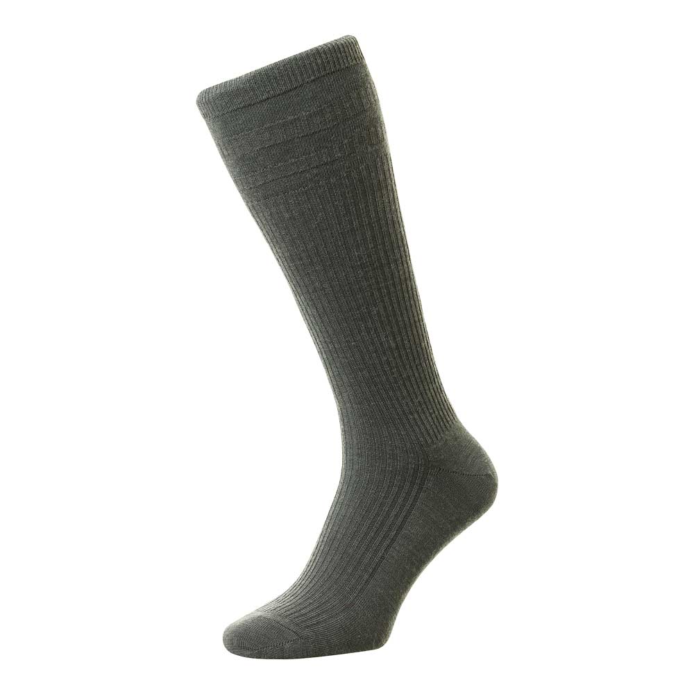 HJ Hall HJ98 Mid Calf Mid Grey Softop Sock