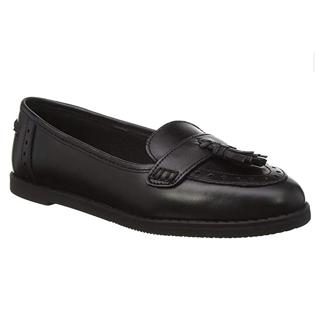 Girls Term Harley Black School Shoes