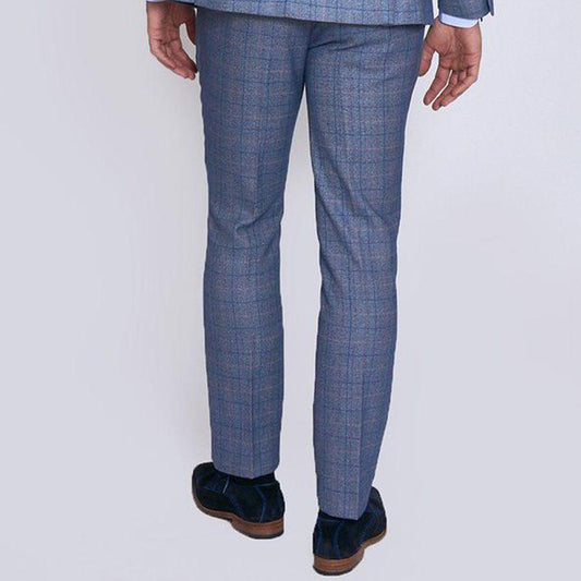 Marc Darcy Harry Blue Trouser Tweed