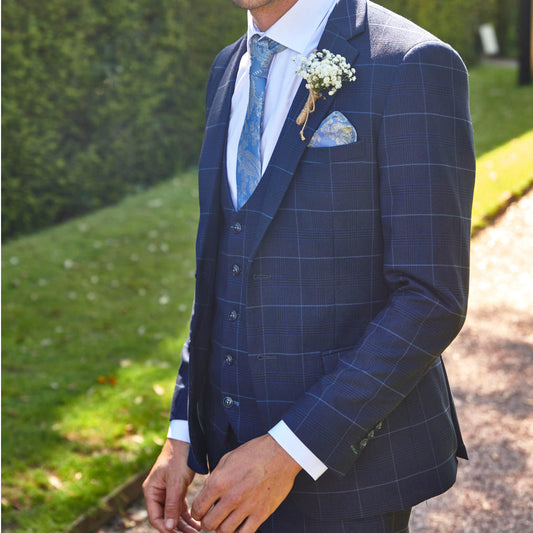 Marc Darcy Edinson Sky Check Jacket