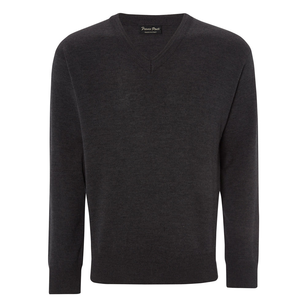 Franco Ponti Charcoal V-Neck Pullover