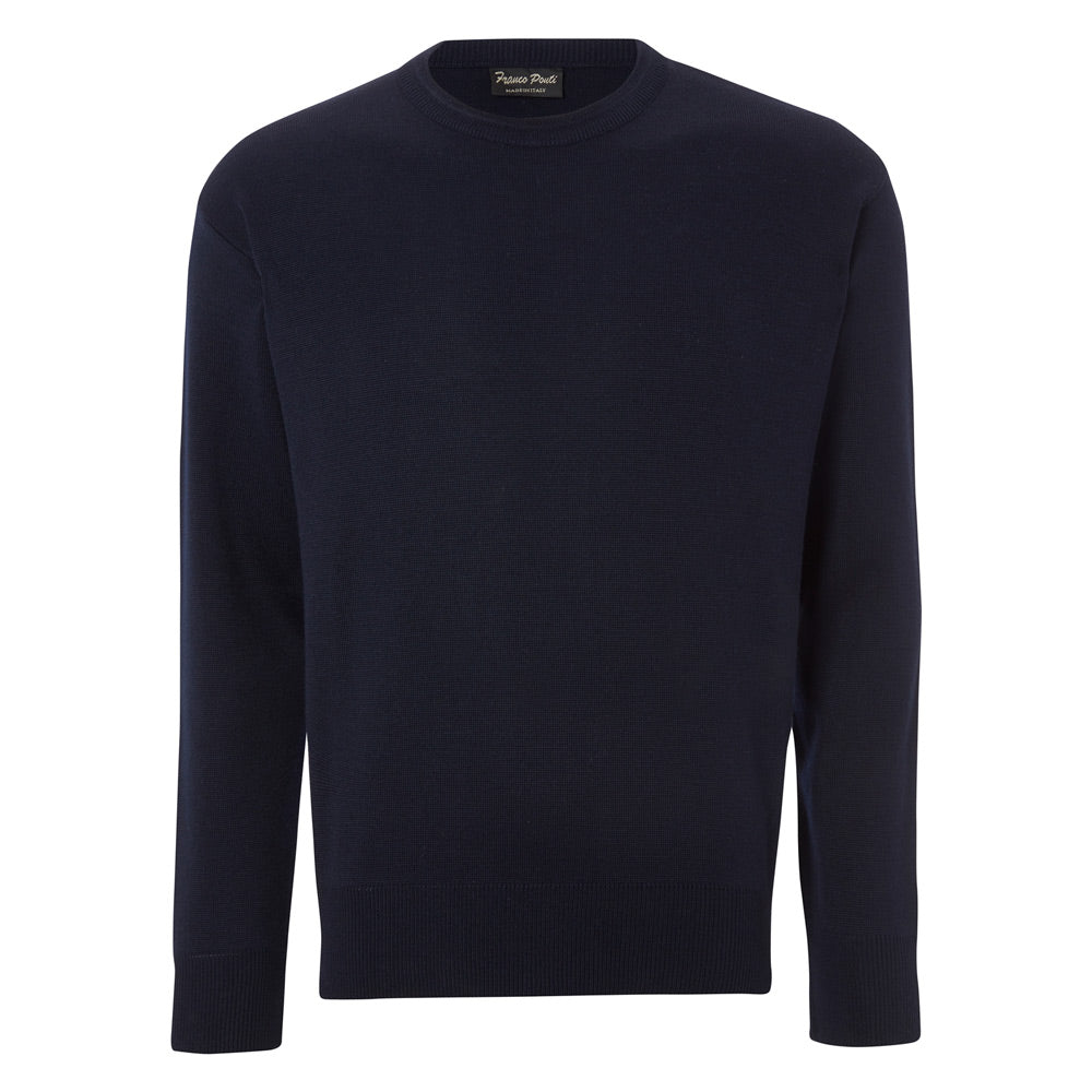 Franco Ponti Navy Crew Neck Pullover