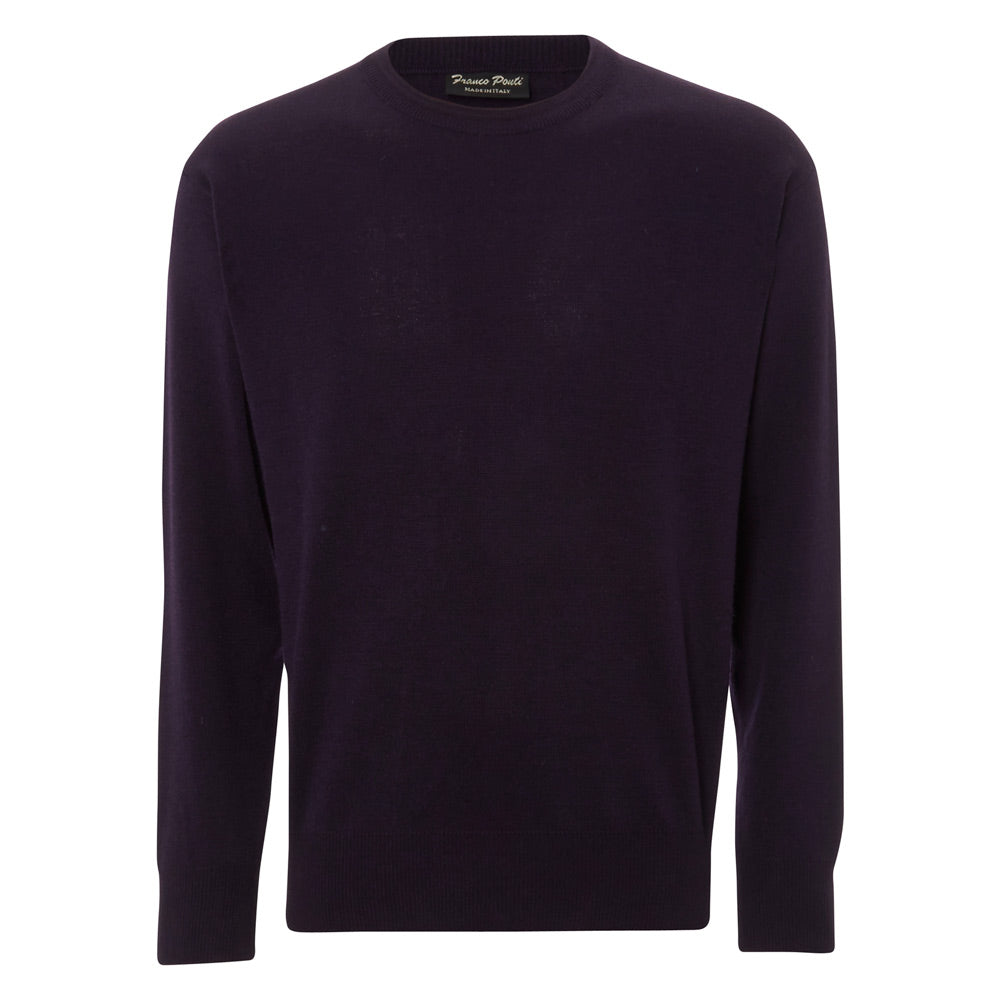 Franco Ponti Purple Crew Neck Pullover