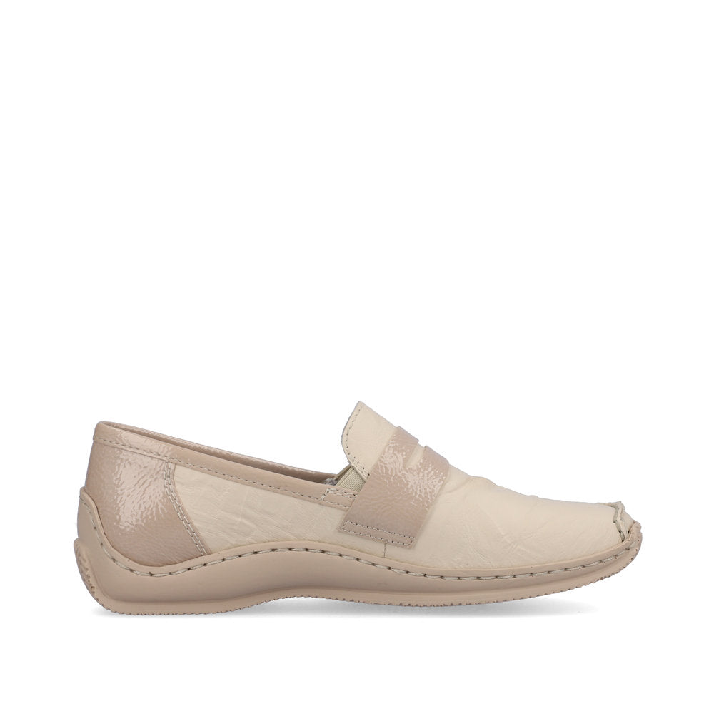 Rieker L1752-60 Cream Casual Shoes